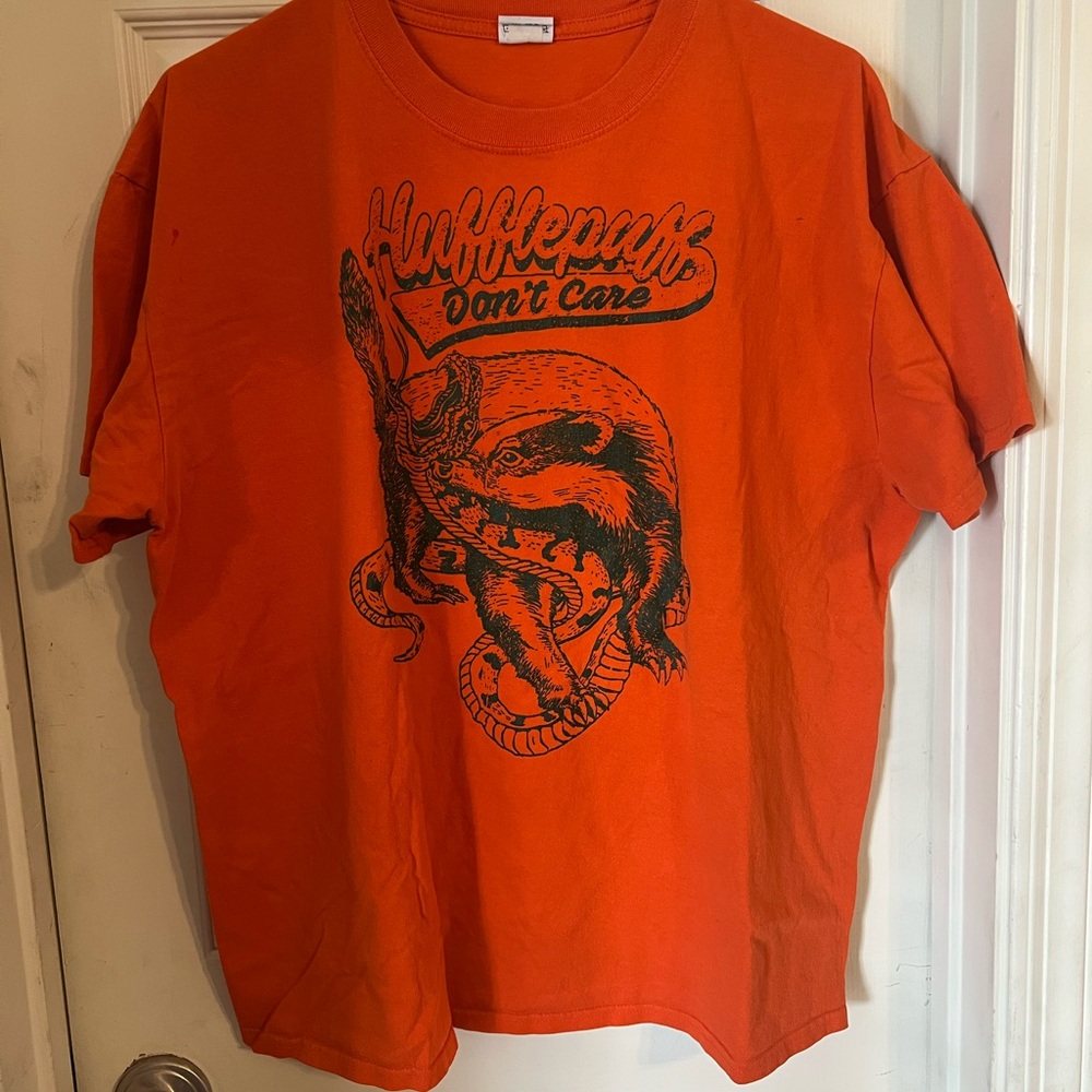 Free with purchase Orange hufflepuff shirt